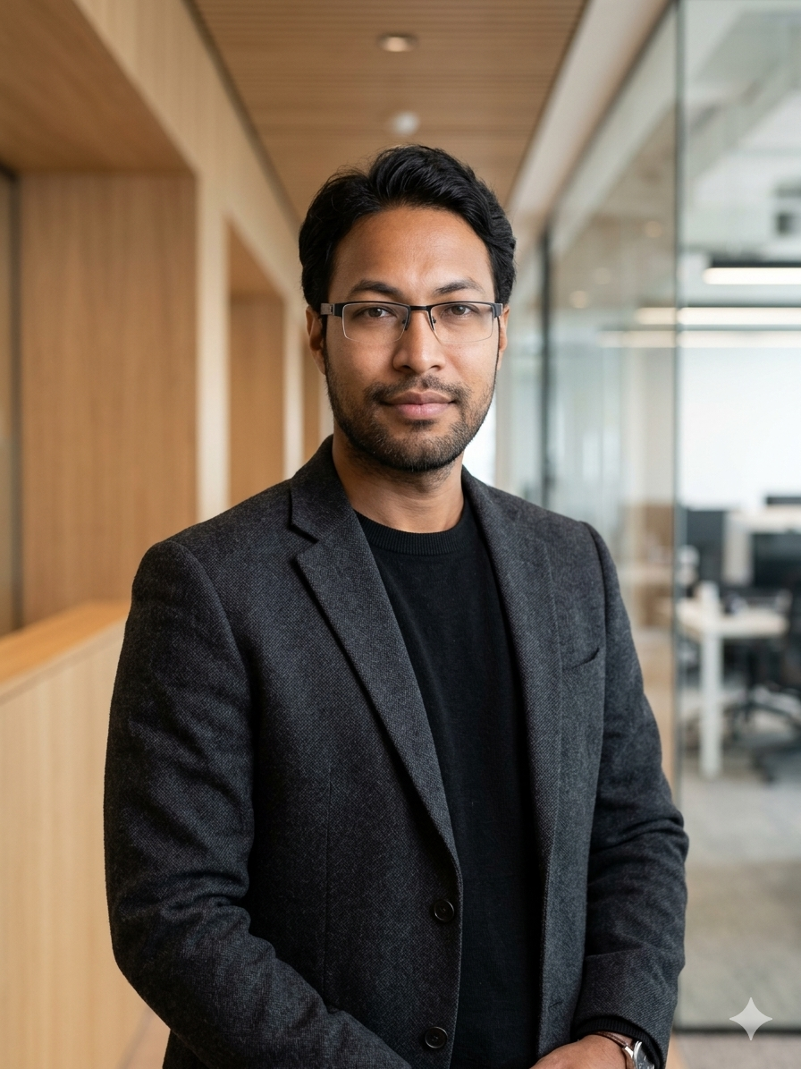 Professional portrait of Kiran Kumar Shrestha, a Civil Engineer.